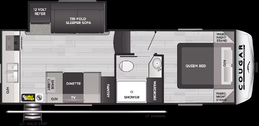 2024 KEYSTONE COUGAR SPORT 2100RK, , floor-plans-day image number 0